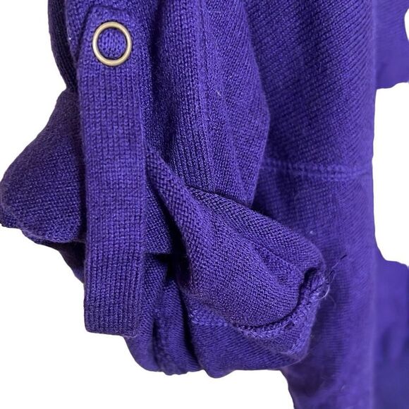 Willi Smith Cotton Blend Cuffed Sleeve Sweater - Picture 4 of 7